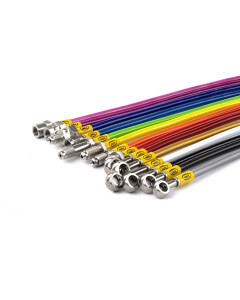 Yamaha XP500 T-Max (530) 2015-2016 Standard Replacement Brake Lines HEL Stainless Steel Braided