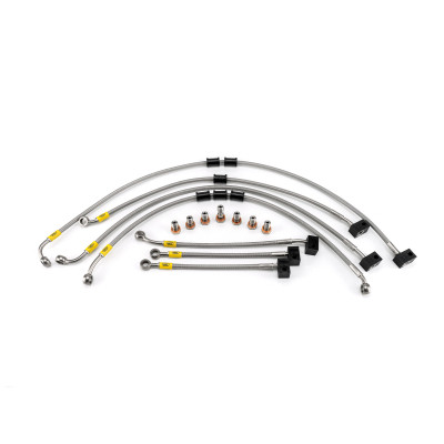 Yamaha Tracer 900 / GT ABS 2021-2022 Flexible ABS Replacement Brake Lines HEL Stainless Steel Braided